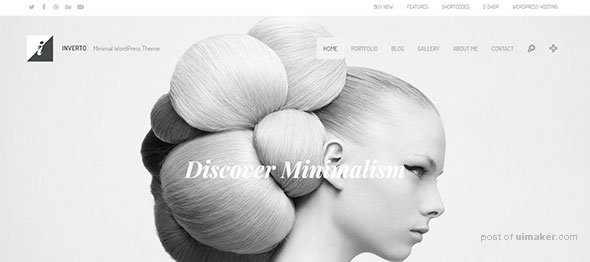 Inverto-WP---Minimal-WordPress-Theme Monochrome WordPress Themes 