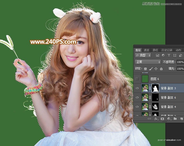 Photoshopͨٳ෢˿Ů