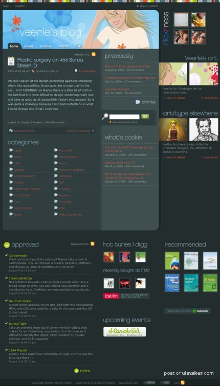 Veerle's blog 2.0 - Webdesign - XHTML CSS | Graphic Design