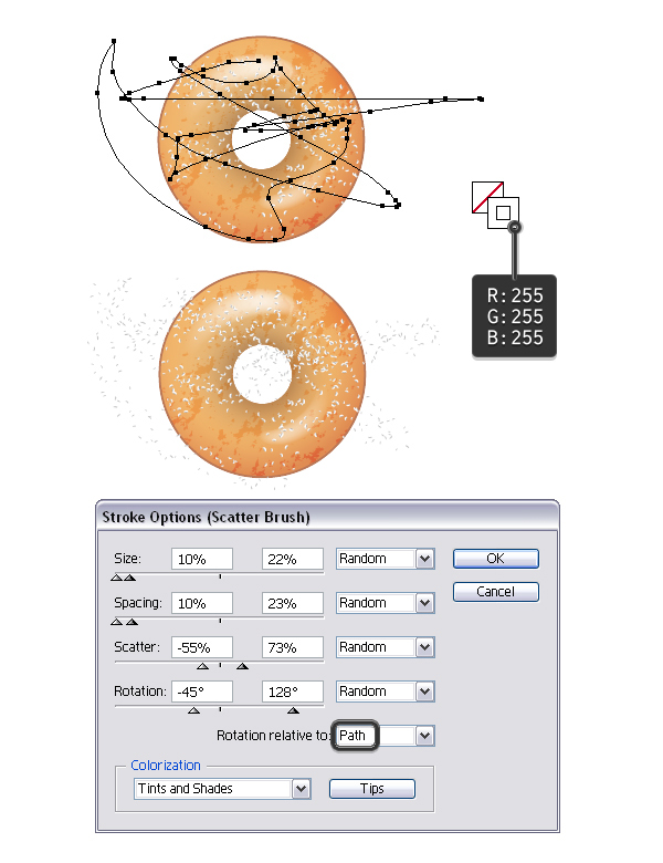 add sugar on donut 1