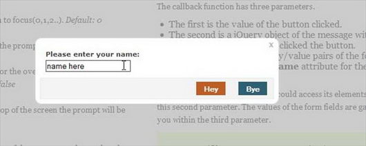 վ-jQuery Impromptu