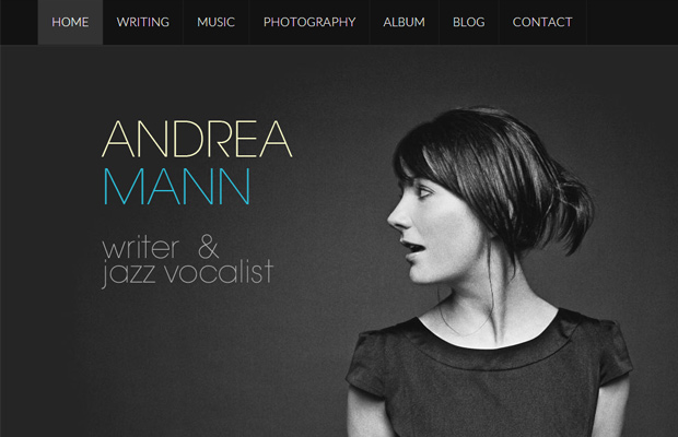 andrea mann writer jazz musician website portfolio