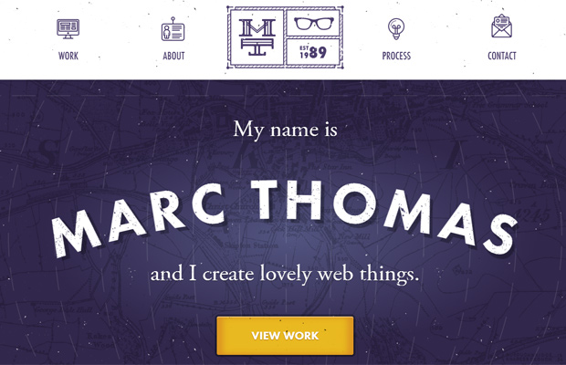 purple background texture marc thomas freelancer website