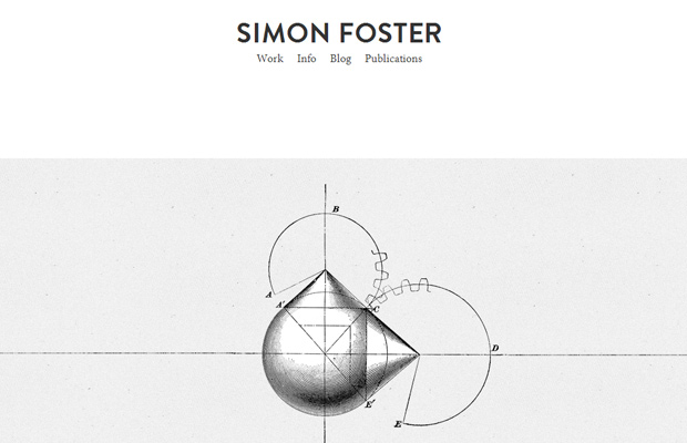 simon foster homepage portfolio simple elegant