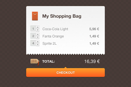 Beautiful Free Shopping cart PSD Designs